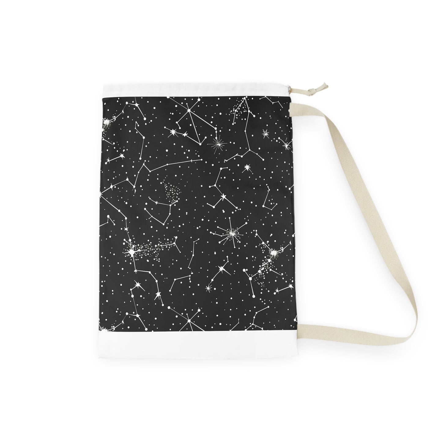 "Starry Night Laundry Bag - Constellation Stars seamless pattern, elevate your laundry routine with celestial charm"