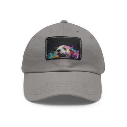 Happy Otter Watercolor Cap