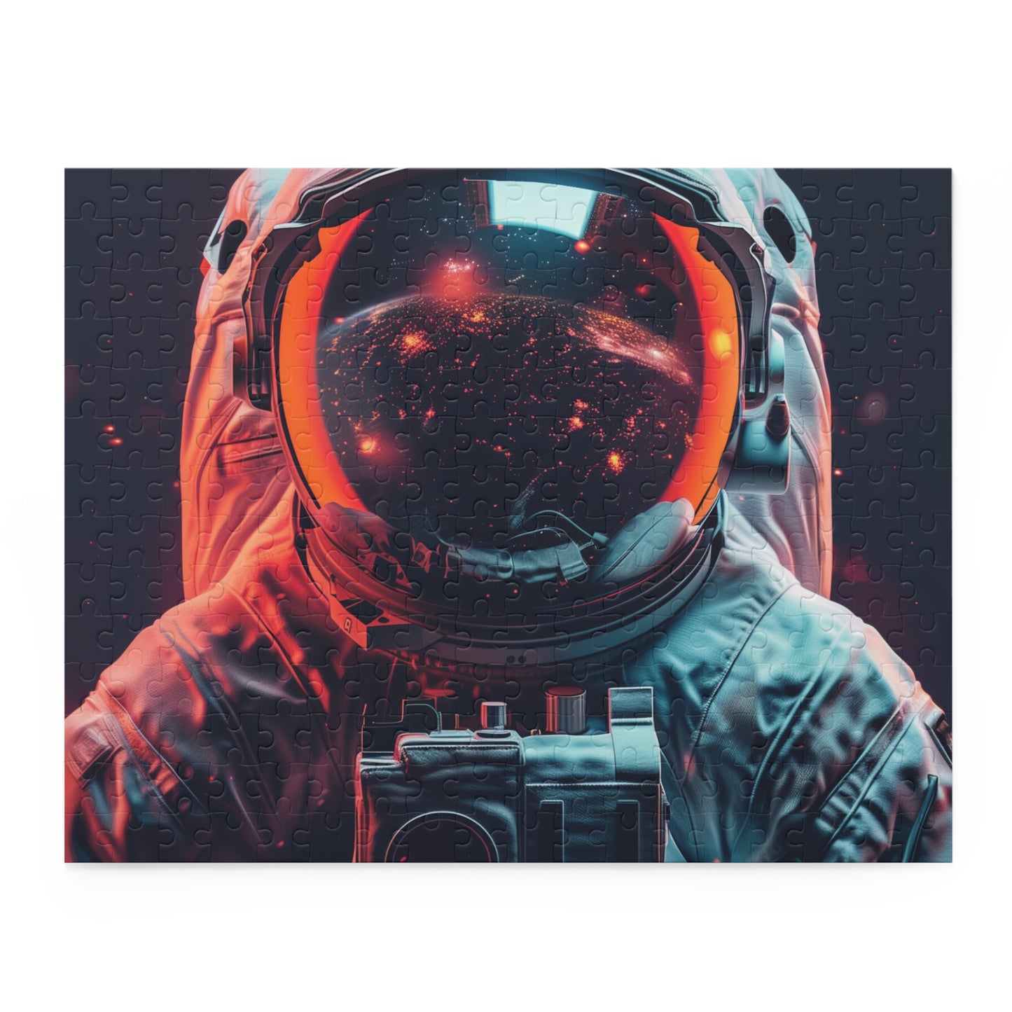 "Galactic Explorer Jigsaw Puzzle - Explore space with this challenging and thrilling puzzle for space enthusiasts and puzzle lovers"