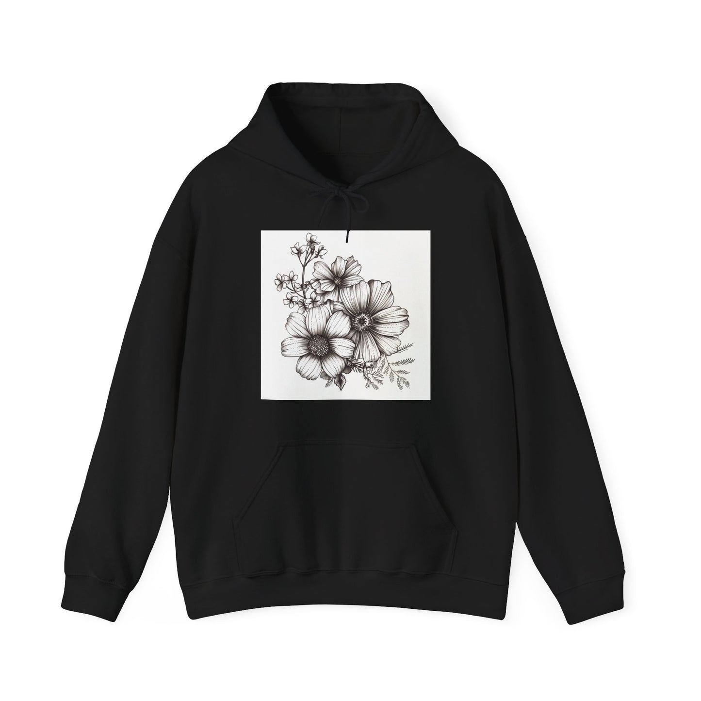 Blossom & Bloom Floral Hoodie: Inspired by Natures Flourishing Beauty | Hoodies | DTG, Hoodies, Men's Clothing, Regular fit, Unisex, Women's Clothing | Prints with Passion