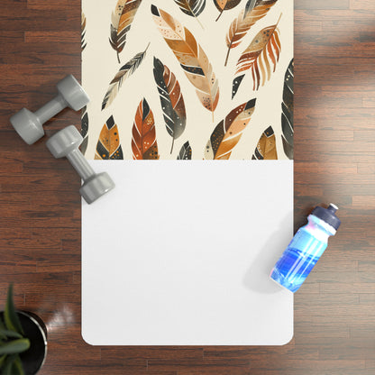 Boho Feathers Yoga Mat: Find Your Zen in Style