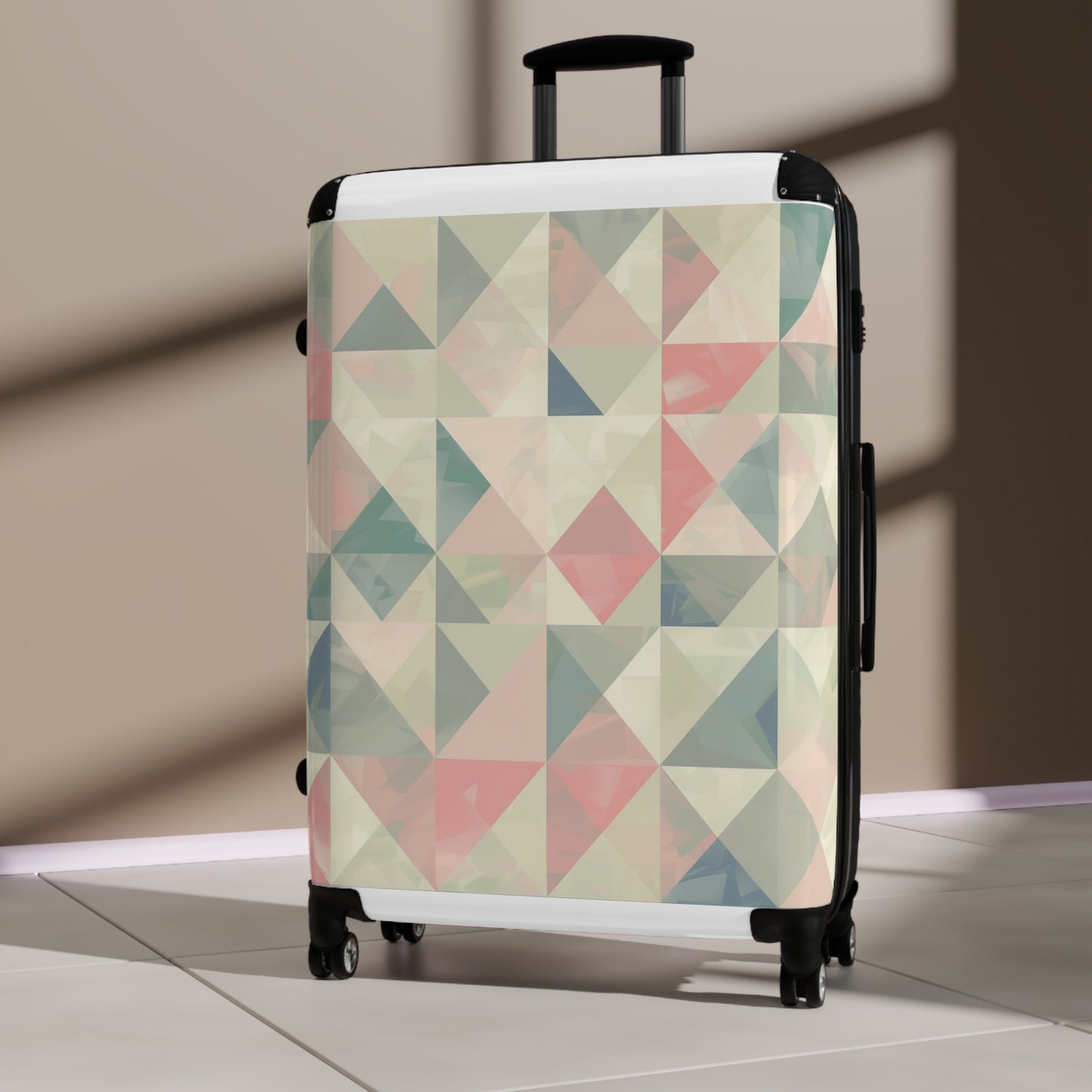 Precisely Pastel Geometrics Suitcase