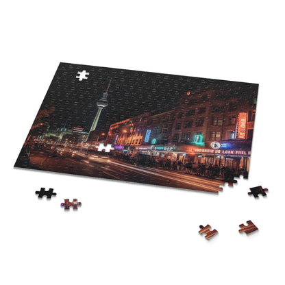 "Berlin Night Skyline Puzzle - Piece together the iconic landmarks and magical lights of Berlin at night. Perfect for travel lovers and cityscape enthusiasts."