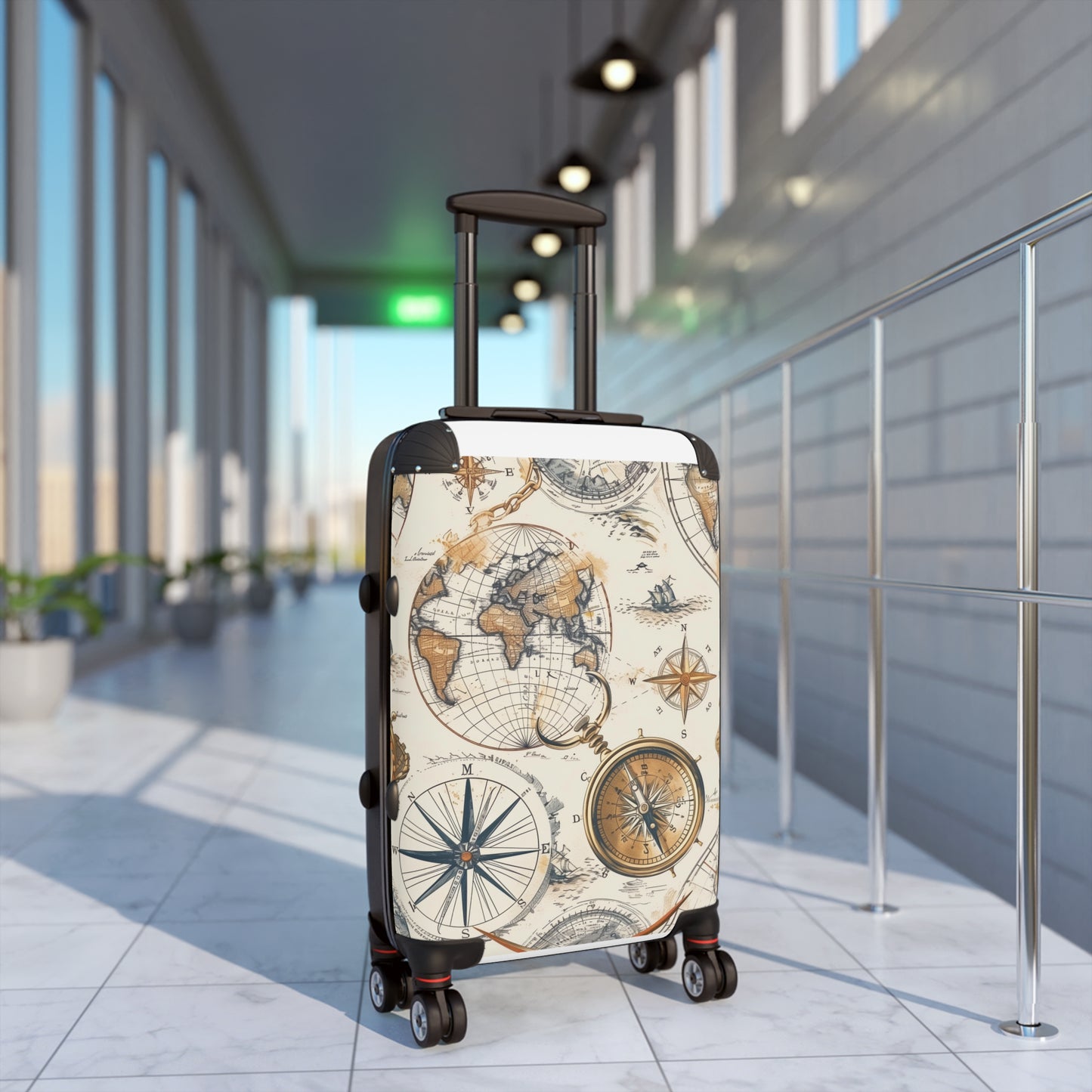 Travel the world with style: Vintage Maps Suitcase