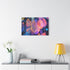 Dreamscape with Levitating Neon Leaves (Edition II) — Canvas Wall Art — Product Detail View 7