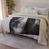 Echoes of Light Around Temple Monolith Plush Fleece Throw Blanket