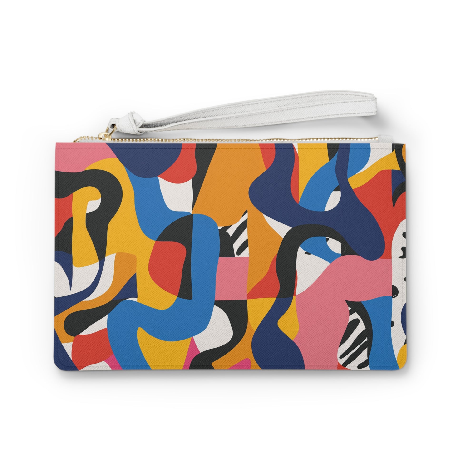 Bold Bright Abstract Clutch Bag | Clutch Bags | Accessories, All Over Print, AOP, Assembled in the USA, Assembled in USA, Bags, Made in the USA, Made in USA, Vegan | Prints with Passion