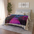Space Garden in Glowing Greenhouse — Plush Fleece Throw Blanket — Product Detail View 9