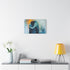 A Person Hugging Themselves Finding Comfort Within Stretched Canvas Wall Art