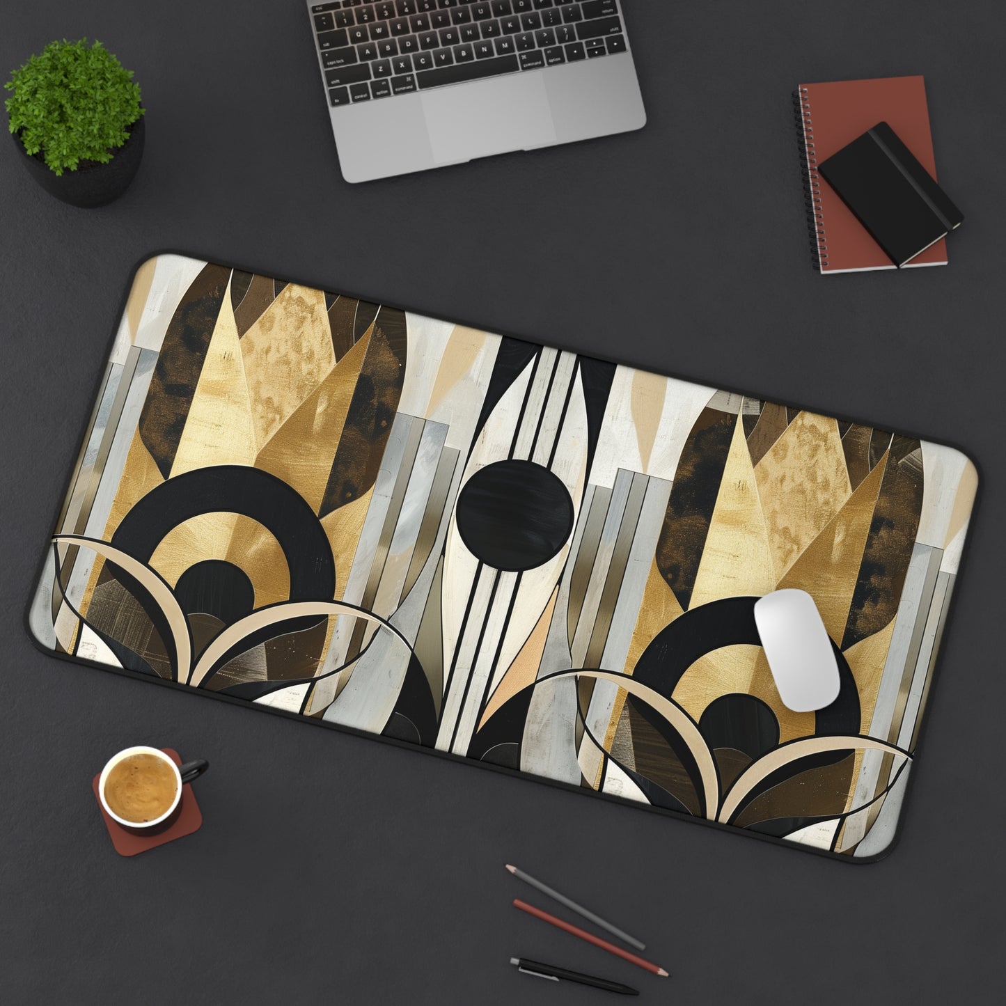 Deco Abstract Desk Mat | Desk Mat | Accessories, Back-to-School, Desk, Fall Bestsellers, Home & Living, Mouse pad, Mouse Pads, Mousepad, Seasonal Picks, Stationery, TikTok | Prints with Passion