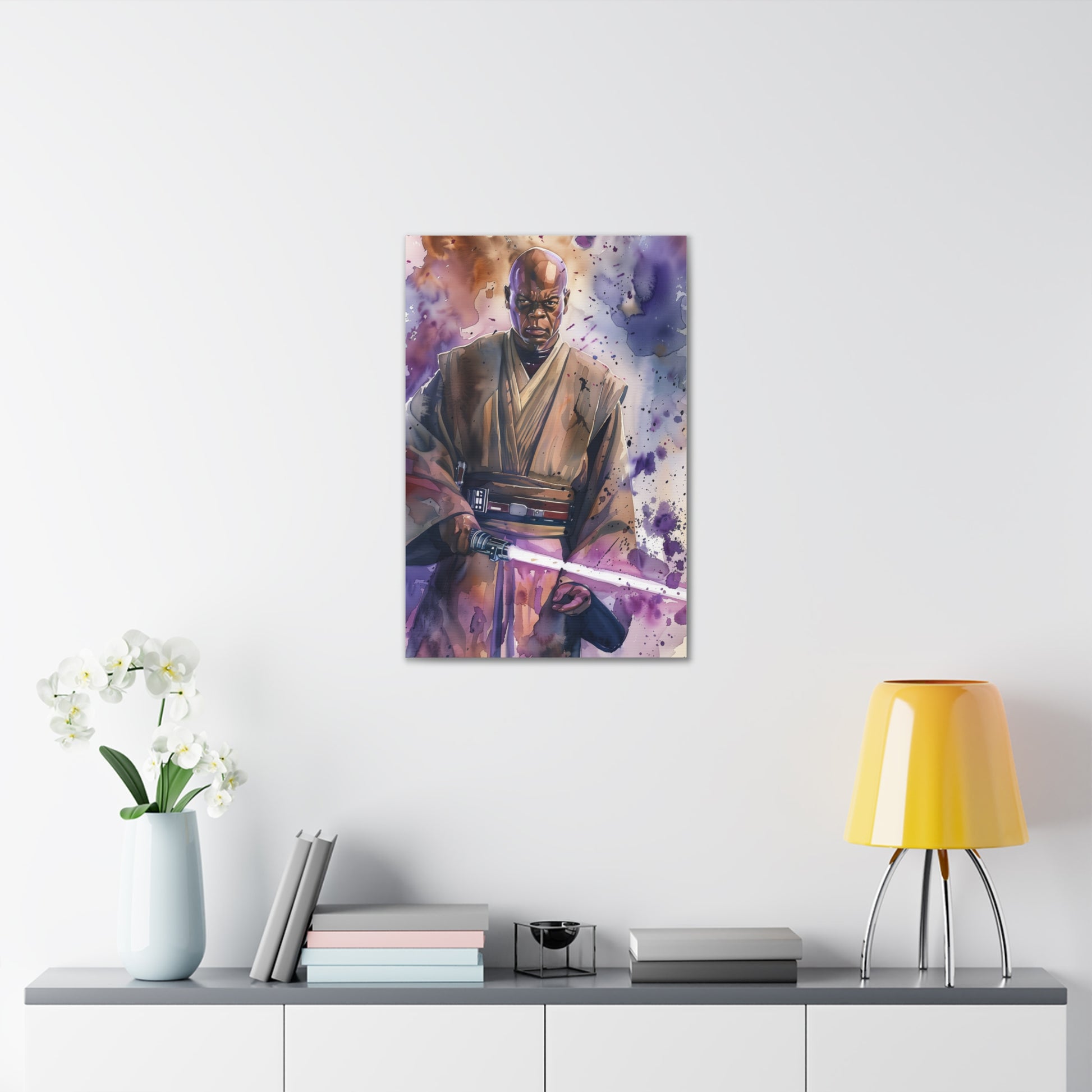 Star Wars Canvas: Lego Star Wars Mace Windu Defender | Canvas | Art & Wall Decor, Canvas, Fall Picks, Hanging Hardware, Home & Living, Indoor, Top Spring Products, Valentine's Day promotion | Prints with Passion