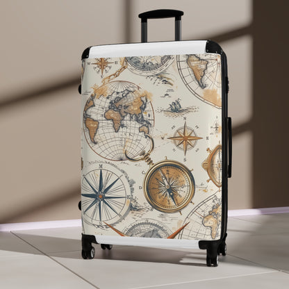 Travel the world with style: Vintage Maps Suitcase