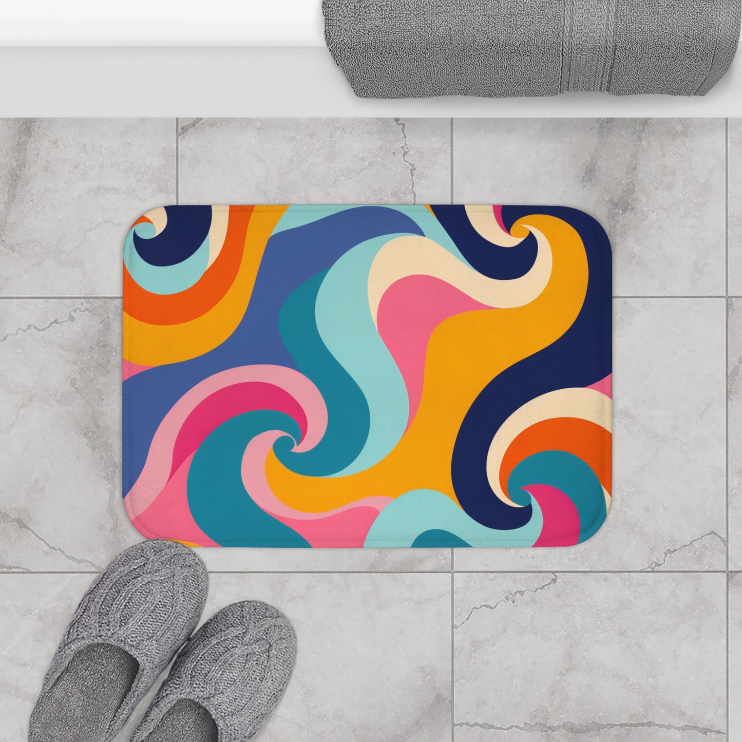 Wave Night Bath Mat