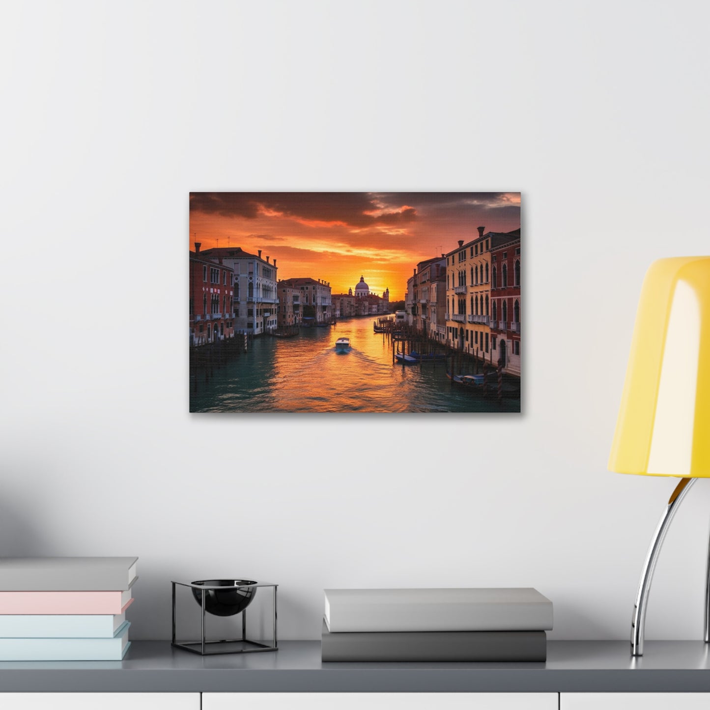 Venice Canal Reflections Canvas Print