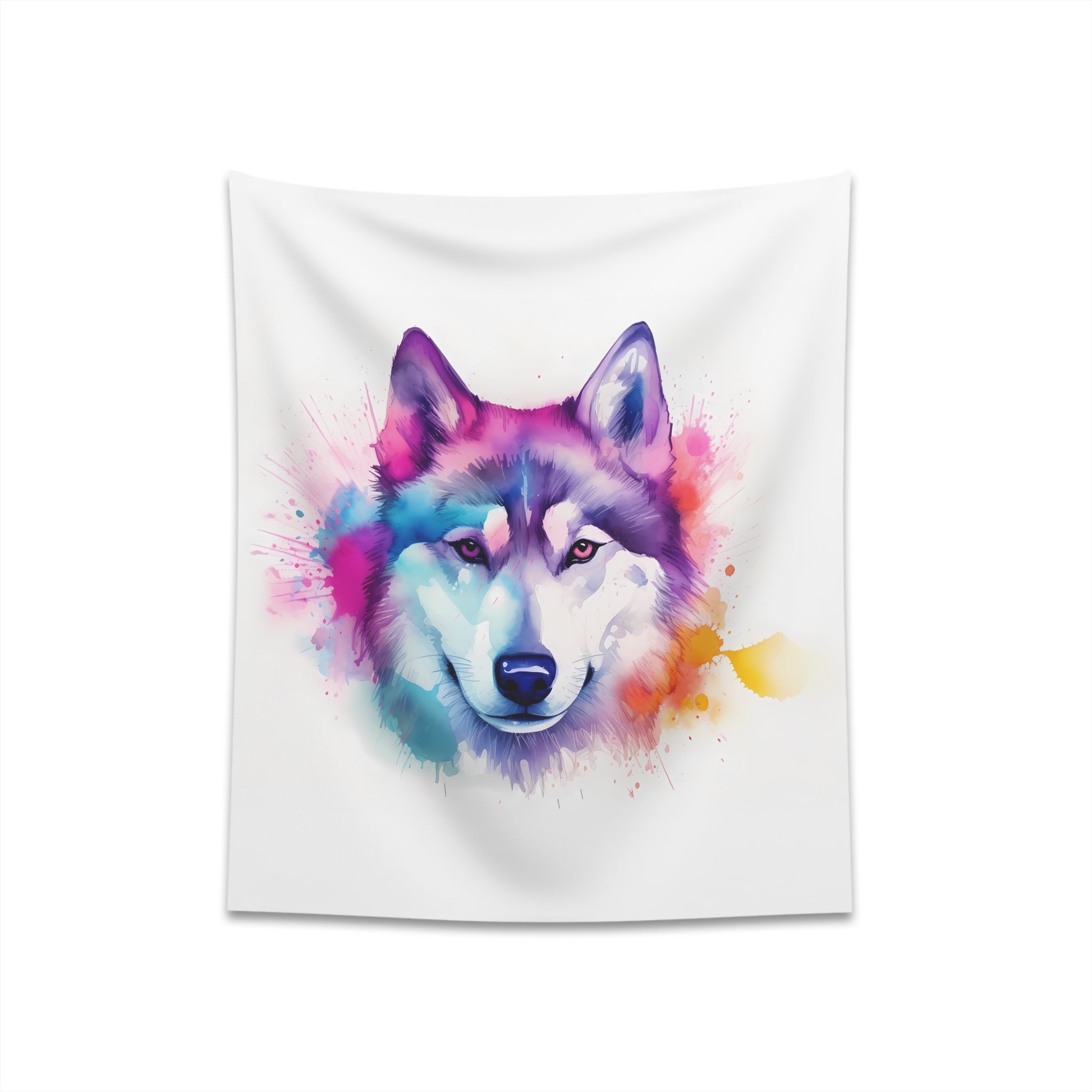 "Husky Eyes Tapestry - Arctic Beauty | High-Quality, Stylish Home Decor Gift | 34" x 40" or 57" x 57" Sizes"