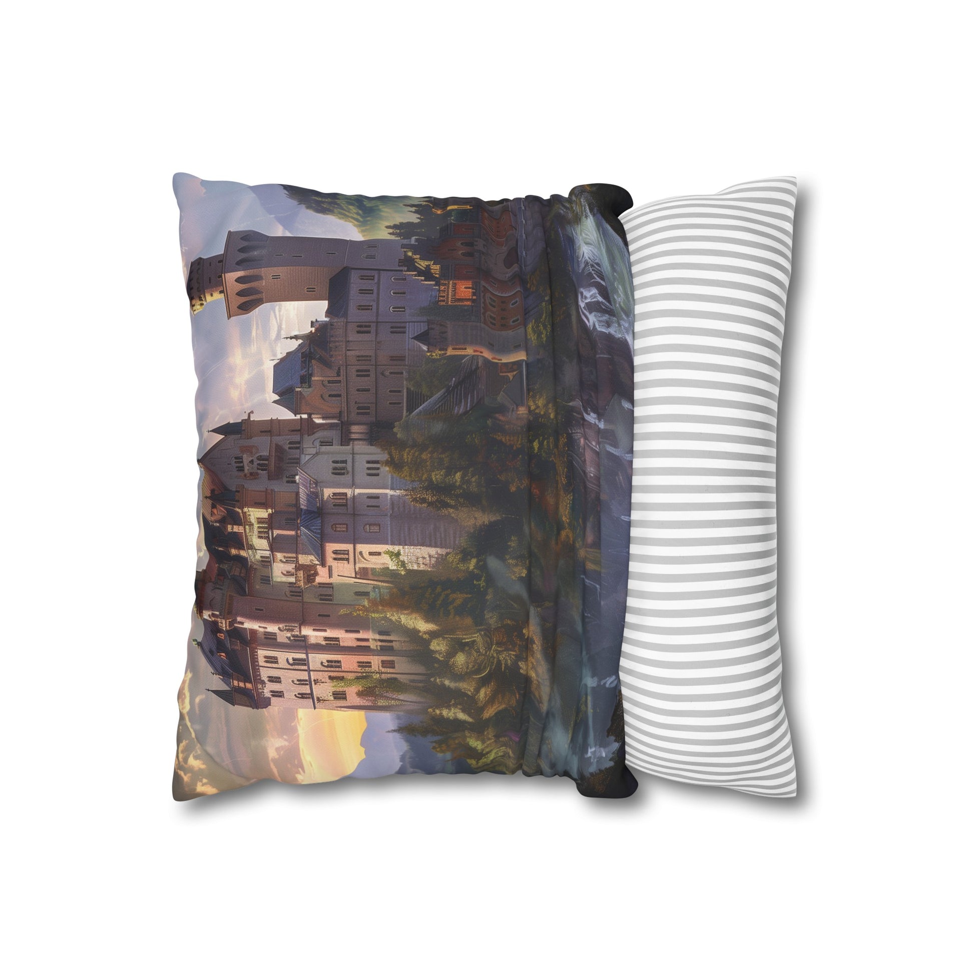 Enchanted Castle Pillowcase - Fantasy-inspired design for dreamy bedrooms