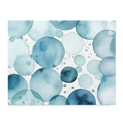 Ice Blue Eyes Jigsaw Puzzle - Mesmerizing watercolor eyes pattern for captivating entertainment