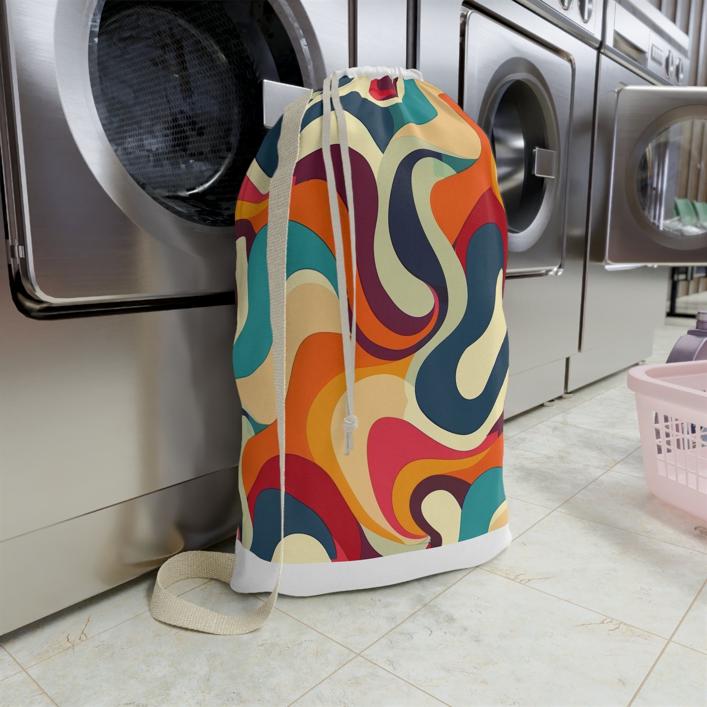 Retro Waves Laundry Bag | Home Decor | Accessories, All Over Print, AOP, Bags, Laundry, Sublimation | Prints with Passion