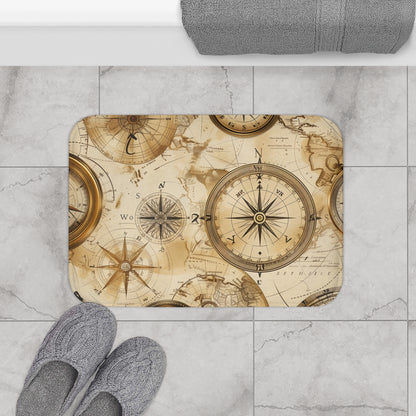 Vintage Maps Bath Mat