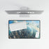 Glass City Hovering Above Earth — XL & XXL Desk Mat — Product Detail View 8