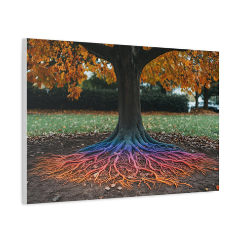 Binary Tree with Rainbow Roots (Edition II) — Canvas Wall Art — Product Detail View 6