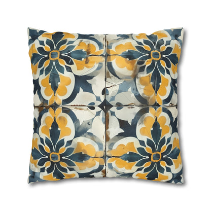 "Artisan Tiles Pillow Case - Elegant and Sophisticated Seamless Pattern for Bedroom Decor"