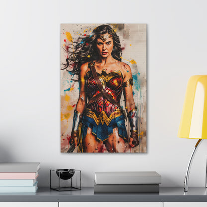 Wonder Woman Artwork: Warrior, Icon, Inspiration Canvas Print