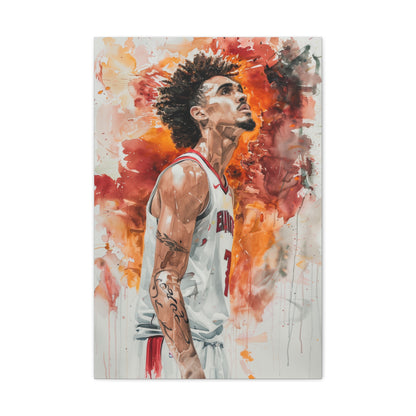 Trae Young: Ice Trae Takes Flight | Canvas | Art & Wall Decor, Canvas, Fall Picks, Hanging Hardware, Home & Living, Indoor, Top Spring Products, Valentine's Day promotion | Prints with Passion