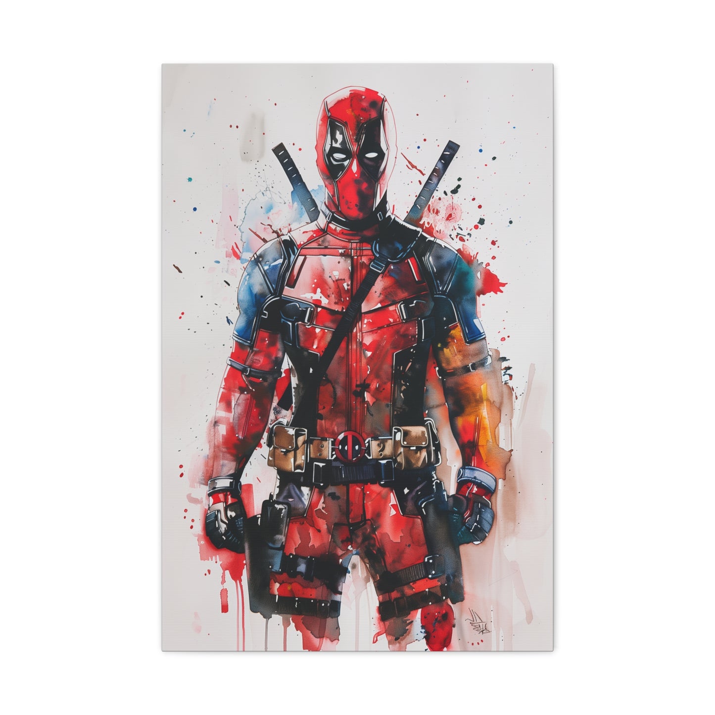 Deadpool Strikes a Pose Canvas: The Merc with a Mouth Fun | Canvas | Art & Wall Decor, Canvas, Fall Picks, Hanging Hardware, Home & Living, Indoor, Top Spring Products, Valentine's Day promotion | Prints with Passion