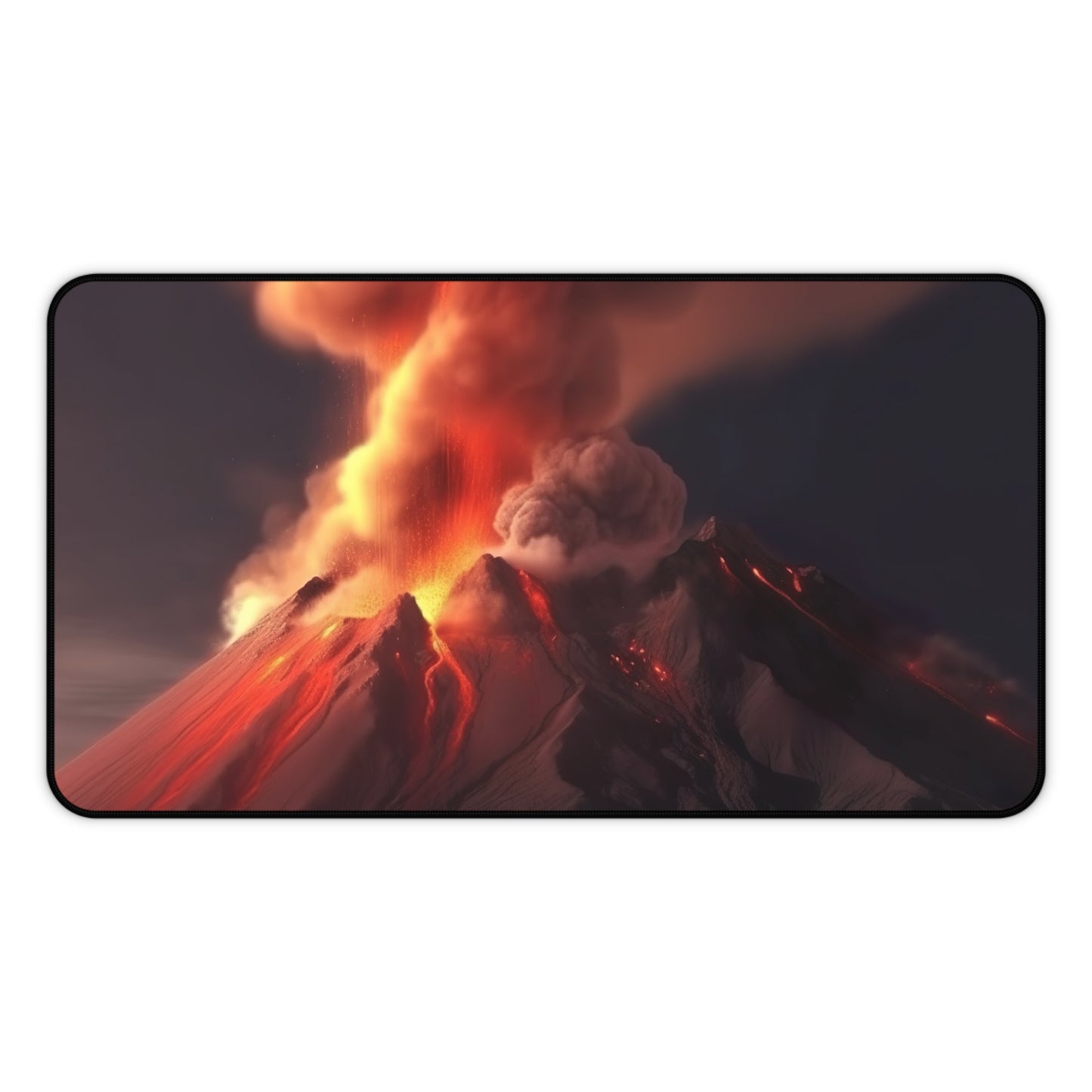 "Volcano Desk Mat Cover - Elevate your workspace with vibrant colors and stunning design"