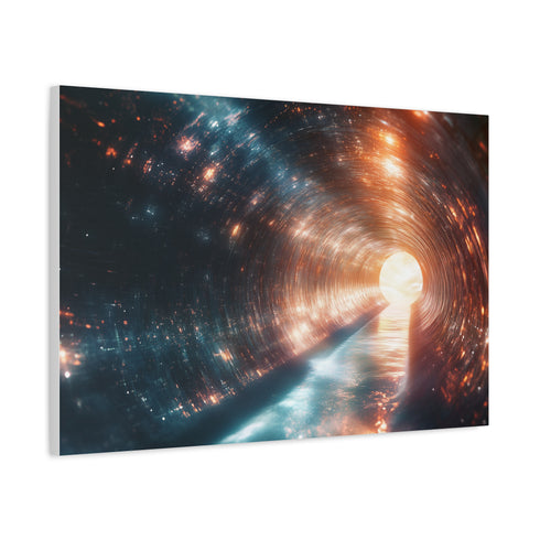 Tunnel of Light Through Dark Matter — Canvas Wall Art — Product Detail View 6