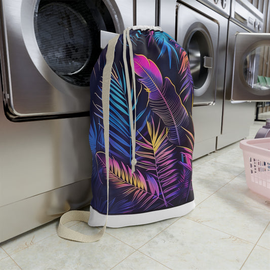 Neon Tropical Paradise Laundry Bag | Home Decor | Accessories, All Over Print, AOP, Bags, Laundry, Sublimation | Prints with Passion