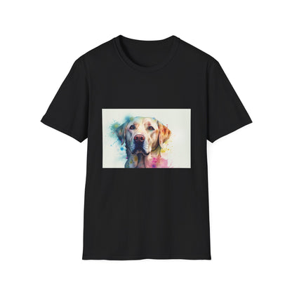 🐾 Labrador Serenity: A Watercolor Tapestry of Tranquility and Love | T-Shirt | Graphic dog tee, Labrador tshirt, Puppy tshirt | Prints with Passion