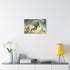 A Traveler Floating above Time Stretched Canvas Wall Art