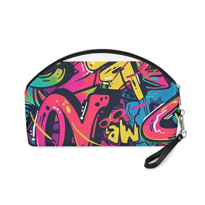 Neon Graffiti Chic Makeup Bag