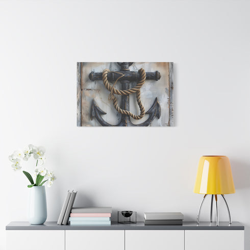 Nautical Anchor — Canvas Wall Art — Product Detail View 7