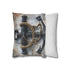 Nautical Anchor — Faux Suede Cushion Cover — Sofa & Living Room Lifestyle View
