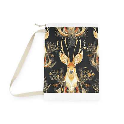 "Jackalope Fantasy Laundry Bag - Stylish and durable mythical patterned laundry bag"