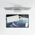 Surreal Dream Bubble Drifting Over Earth — XL & XXL Desk Mat — Product Detail View 8