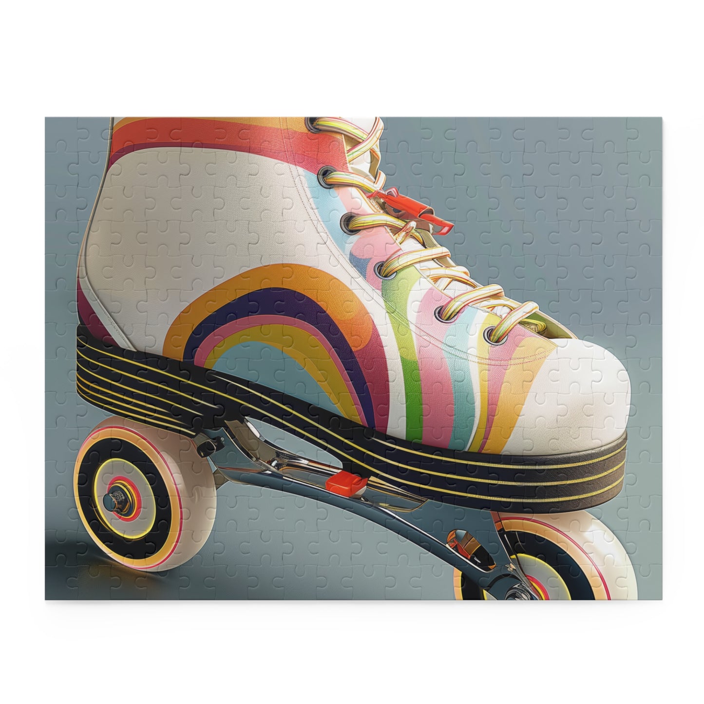 Retro Roller Skates Puzzle - Colorful and detailed jigsaw puzzle for all ages