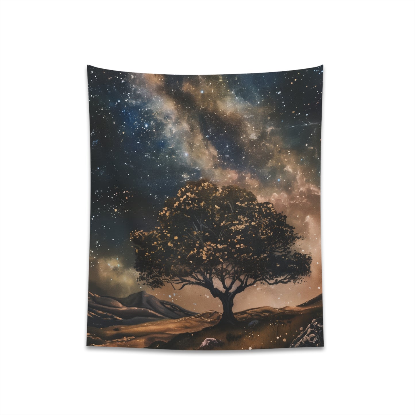 "Milky Way Majesty Tapestry: Ethereal Galaxy Decor for Home - High-Quality Material, Perfect Gift - Available in 34x40 or 57x57 Inches"