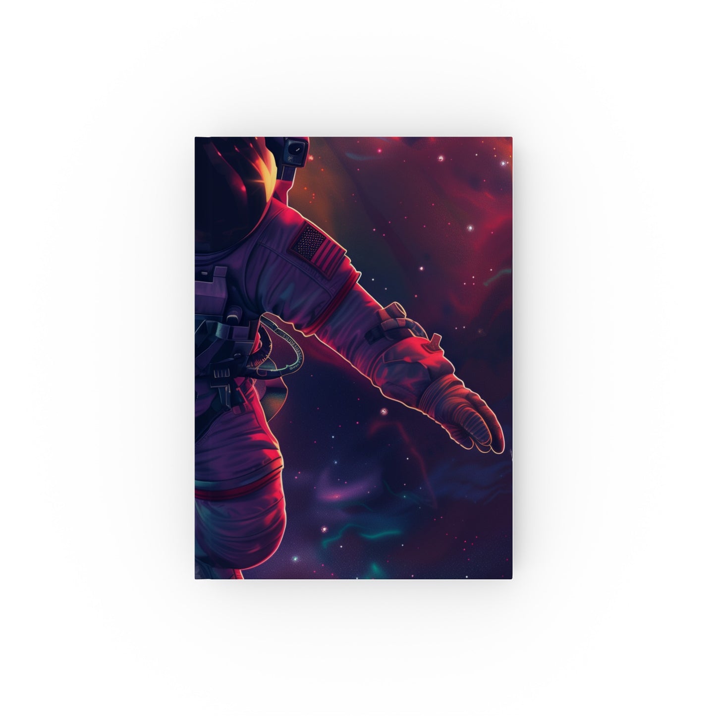 "Beyond the Horizon: Astronaut-themed journal for space enthusiasts, perfect for cosmic musings and sketching adventures"