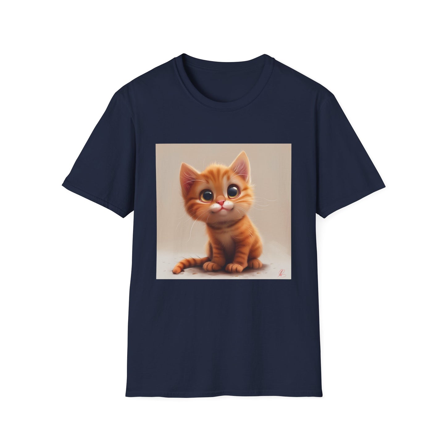 Pawsitively Adorable: Cute Cartoon Cat T-Shirt