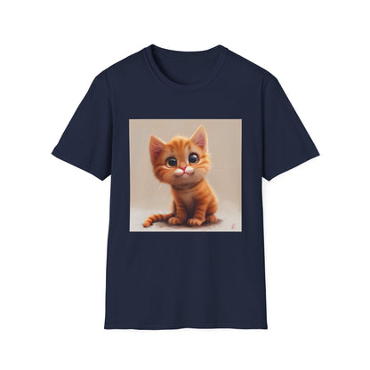 Pawsitively Adorable: Cute Cartoon Cat T-Shirt