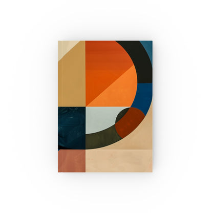 "Geometric Visions: Abstract Journal - Sleek, modern design with abstract shapes, ideal for creatives. High-quality and stylish, perfect for all seasons. Makes a great gift. Shop now!"