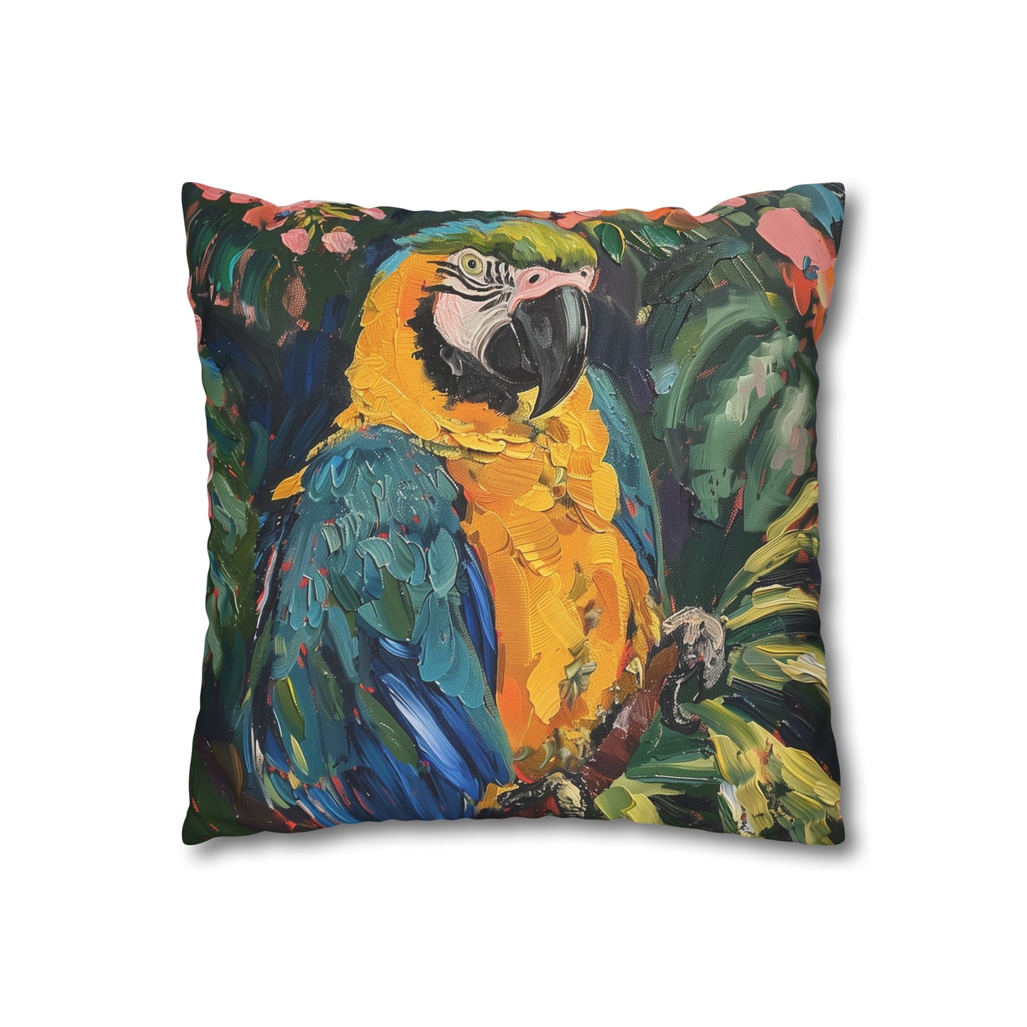 Colorful Parrot Jungle Pillowcase - High Quality and Stylish Tropical Paradise Decor - Perfect Gift Option - Shop Now!