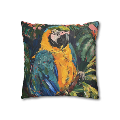 Colorful Parrot Jungle Pillowcase - High Quality and Stylish Tropical Paradise Decor - Perfect Gift Option - Shop Now!