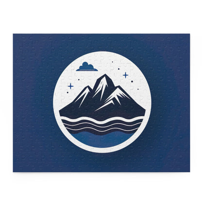 Mountain Logo Jigsaw Puzzle - Piece together stunning mountain landscape puzzle, perfect for nature lovers.