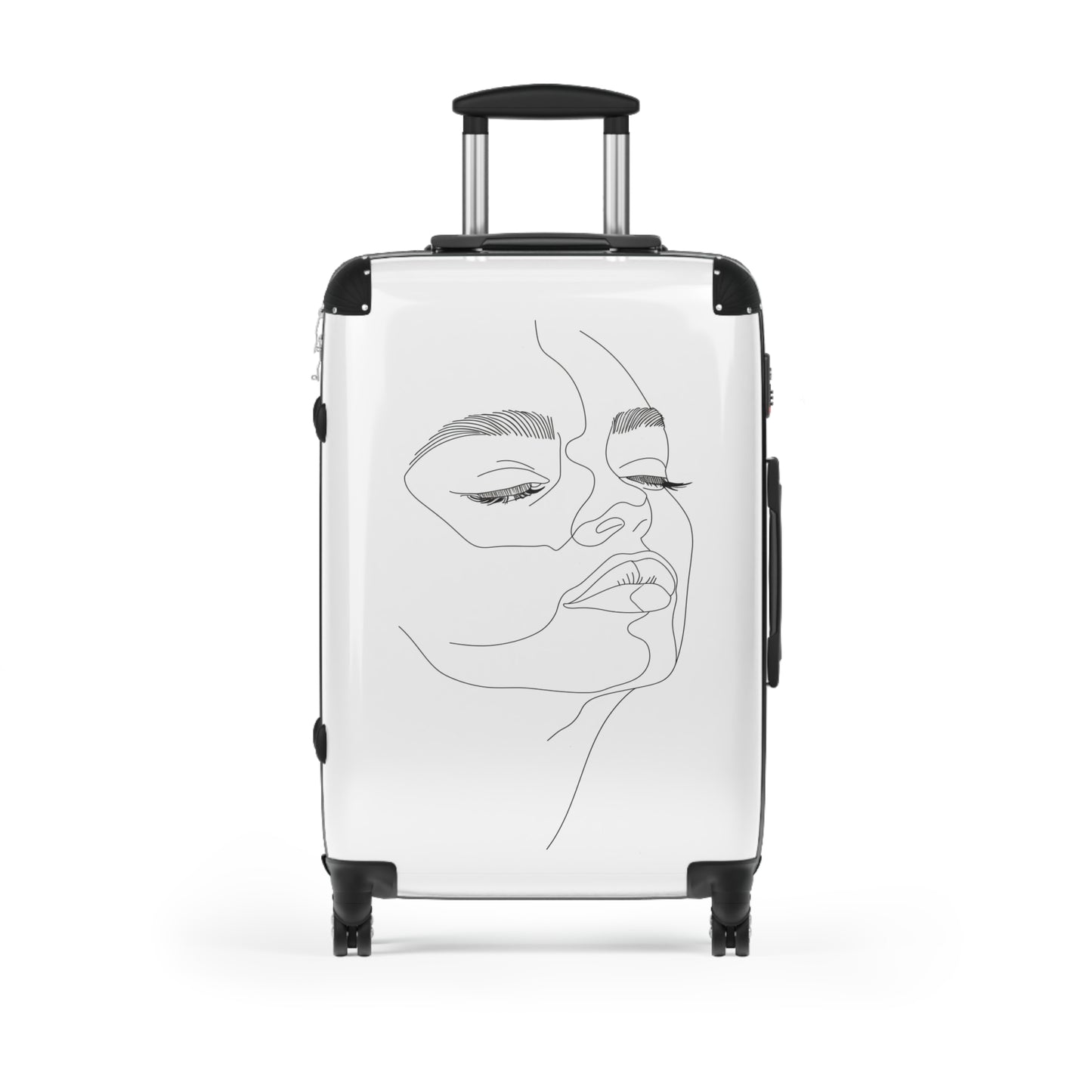 Chic Minimalist FaceInspired Suitcase