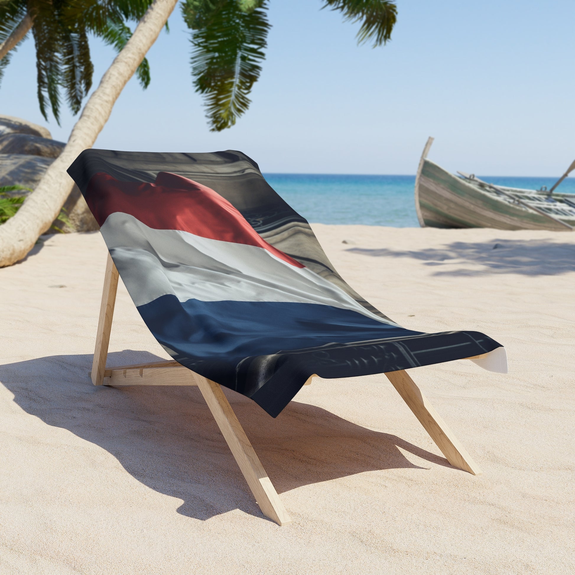 it's ideal for soaking up the sun in style while showing off your love for France. Add a touch of French elegance to your beach day with this must-have towel.

Make a statement on the beach with our Paris Holidays France Flag Beach Towel. Featuring the iconic design of the France flag